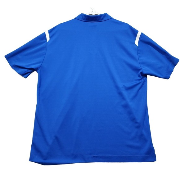 Nike Polo Shirt Mens XL Blue Solid NikeGolf Short Sleeve Athletic DRI-FIT - Picture 14 of 16